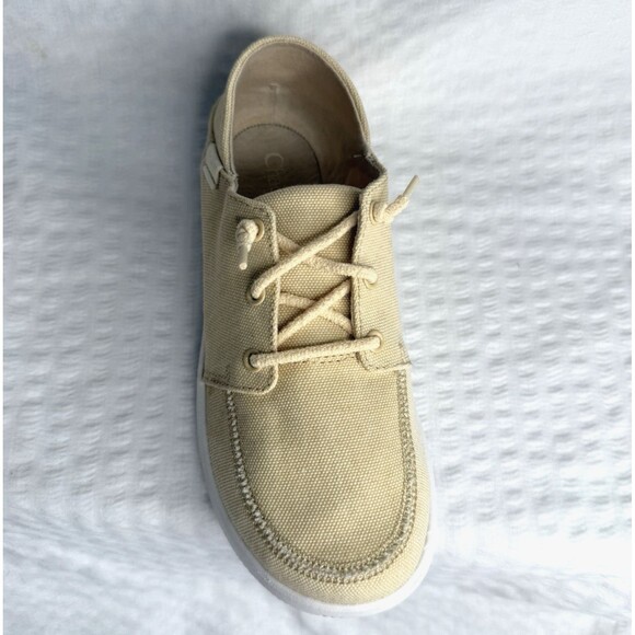 Chaco Women Canvas Light Yellow Chillos Sneaker Size 6 Slip-on Casual Shoes - Picture 7 of 9